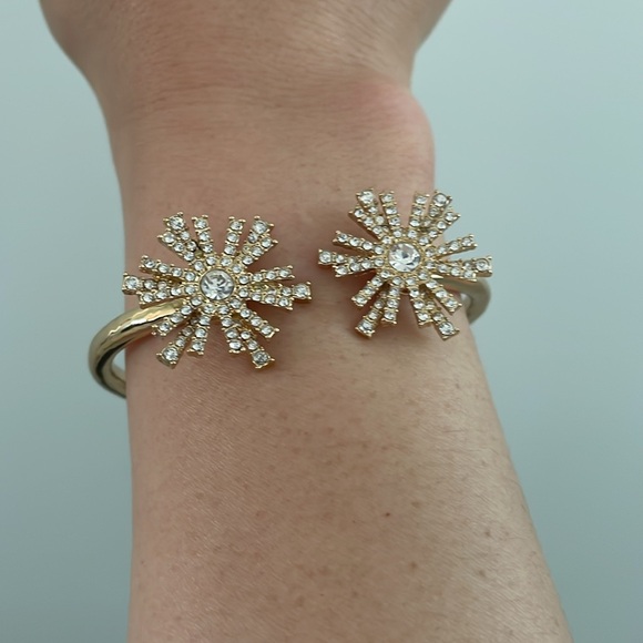 18K Gold Plated / Crystals Bangle- Women - Picture 8 of 8